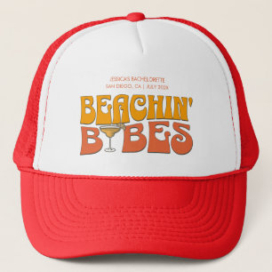 Junggesellinnen-Abschiedsparty Groovy Beach-Babes Truckerkappe