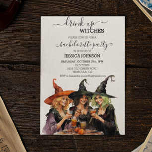 Junggesellinnen-Abschiedsparty Halloween trinkt au Einladung