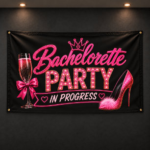Junggesellinnen-Abschiedsparty im Gange Banner