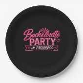 Junggesellinnen-Abschiedsparty im Gange Pappteller (Vorderseite)