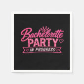 Junggesellinnen-Abschiedsparty im Gange Serviette (Vorderseite)