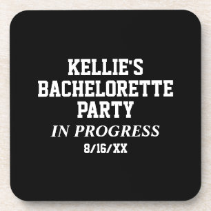 Junggesellinnen-Abschiedsparty in vollem Gange Getränkeuntersetzer