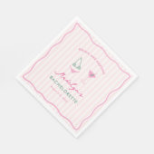 Junggesellinnen-Abschiedsparty mit Doodle-Bikinis Serviette (Ecke)