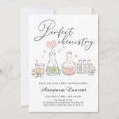 Junggesellinnen-Abschiedsparty mit perfekter Chemi Einladung (Vorderseite)