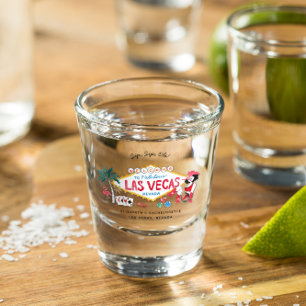 Junggesellinnen-Abschiedsparty Mitbringsel Las Veg Schnapsglas