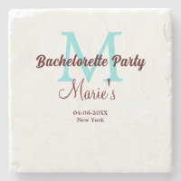 Junggesellinnen-Abschiedsparty-Monogramm mit Namen