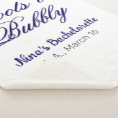 Junggesellinnen-Abschiedsparty-Name Boots & Bubble Sherpadecke (3/4)