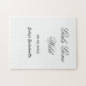 Junggesellinnen-Abschiedsparty Name Datum Braut Puzzle (Horizontal)