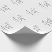 Junggesellinnen-Abschiedsparty Name Datum einfache Geschenkpapier (Ecke)