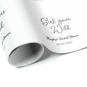 Junggesellinnen-Abschiedsparty Name Datum einfache Geschenkpapier (Rolleneckpunkt)