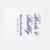 Junggesellinnen-Abschiedsparty-Name purpleplace Fleecedecke (Vorderseite (Horizontal))