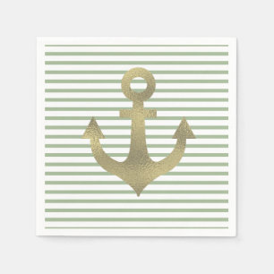 Junggesellinnen-Abschiedsparty Nautischer Anker Serviette
