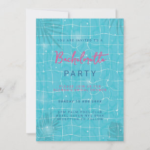 Junggesellinnen-Abschiedsparty-Poolparty-Einladung Dankeskarte