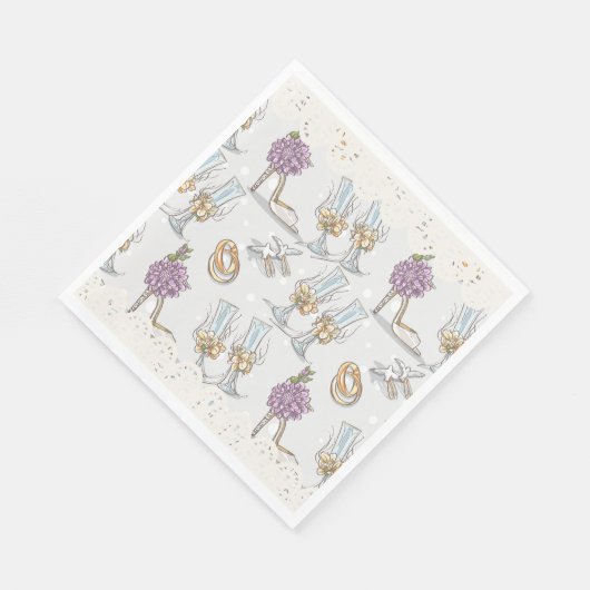 Junggesellinnen-Abschiedsparty Serviette (Ecke)