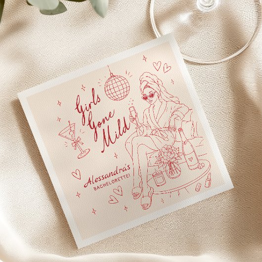 Junggesellinnen-Abschiedsparty Serviette