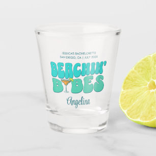Junggesellinnen-Abschiedsparty Strand Babes Brautj Schnapsglas