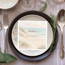 Junggesellinnen-Abschiedsparty Strand küsten-elega Serviette