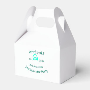 Junggesellinnen-Abschiedsparty Türkis-Hut Name Dat Geschenkschachtel