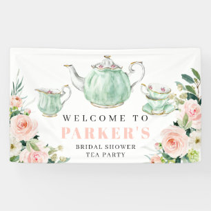 Junggesellinnen-Abschiedstee-Party-Vinyl-Willkomme Banner