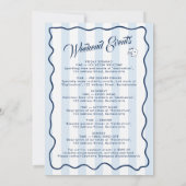 Junggesellinnen-Abschiedstour-Itinerary Bach-Woche Einladung (Rückseite)