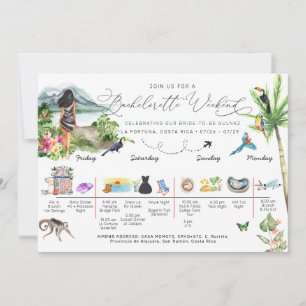 Junggesellinnen-Abschiedswoche Itinerary   Costa R Einladung