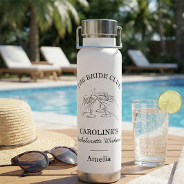 Junggesellinnen-Abschiedswocheendgeschenk Name Trinkflasche