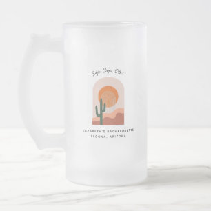 Junggesellinnen-Abschiedswochenende Gastgeschenk p Mattglas Bierglas