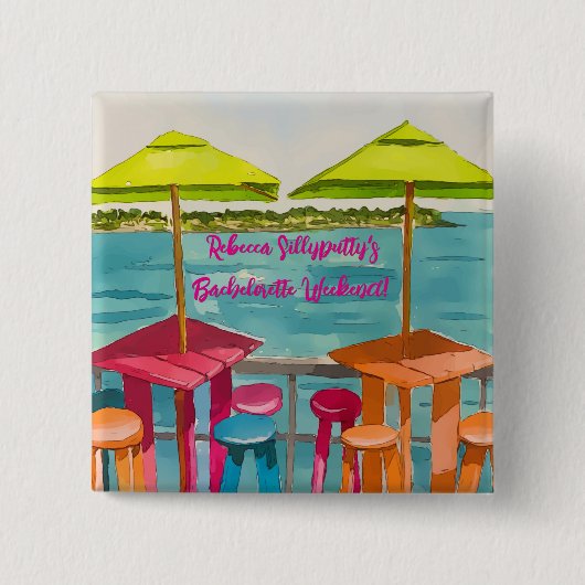 Junggesellinnen-Abschiedswochenende in Key West Button (Vorderseite)