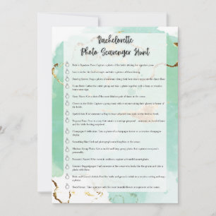 Junggesellinnen-Foto-Schnitzeljagd Einladung