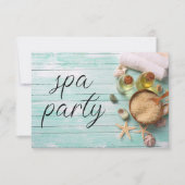 Junggesellinnen-Spa-Party Einladung (Vorderseite)