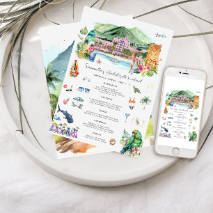 Junggesellinnen-Wochenende-Reiseplan Hawaii Einladung