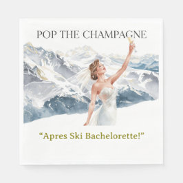 Junggesellinnen-Wochenende Skibridge am Hang Serviette