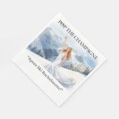 Junggesellinnen-Wochenende Skibridge am Hang Serviette (Ecke)