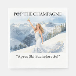 Junggesellinnen-Wochenende Skibridge an den Hängen Serviette