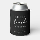 Junggesellinnenabschied am Brides Beach Wochenende Dosenkühler (Kanne Rückseite)