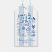 Junggesellinnenabschied am See Geschenkanhänger (Rückseite)
