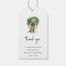 Junggesellinnenabschied Aquarell Klee Bouquet Geschenkanhänger