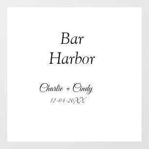 Junggesellinnenabschied Bar Harbor Brautjungfer Ho Fensteraufkleber