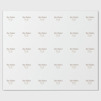 Junggesellinnenabschied Bar Harbor Brautjungfer Ho Geschenkpapier