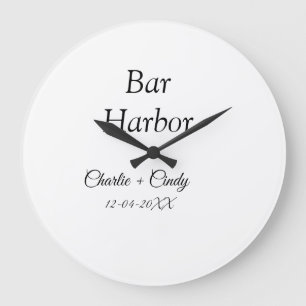 Junggesellinnenabschied Bar Harbor Brautjungfer Ho Große Wanduhr