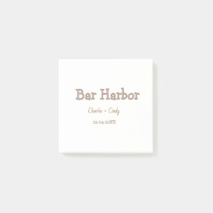 Junggesellinnenabschied Bar Harbor Brautjungfer Ho Post-it Klebezettel
