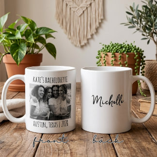 Junggesellinnenabschied | Benutzerdefinierter Foto Kaffeetasse