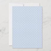 Junggesellinnenabschied Blue bow choquette Einladung (Rückseite)