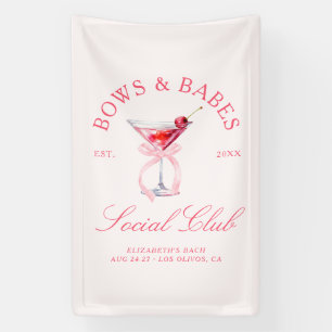 Junggesellinnenabschied Bows & Babes Coquette Cher Banner