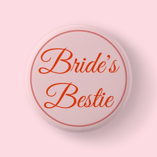 Junggesellinnenabschied Braut Brautjungfer Beste F Button