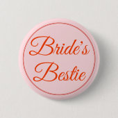 Junggesellinnenabschied Braut Brautjungfer Beste F Button (Vorderseite)