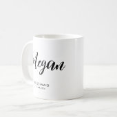 Junggesellinnenabschied Braut Tribe Modern Minimal Kaffeetasse (Vorderseite Links)