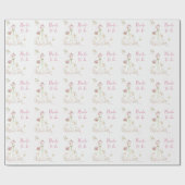 Junggesellinnenabschied Brautkleid Braut in spe Geschenkpapier (Flach)