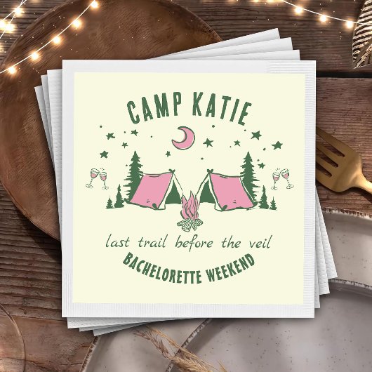 Junggesellinnenabschied Camping Serviette