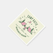 Junggesellinnenabschied Camping Serviette (Ecke)